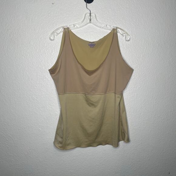 Spanx Womens Shapewear Top Plus Size 3X Sleeveless Nude Pullover Scoop Neckline - Picture 1 of 8